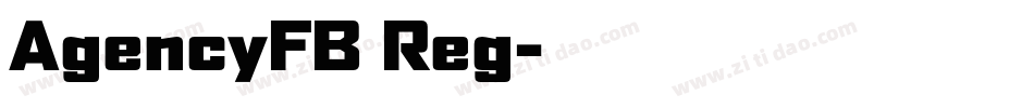 AgencyFB Reg字体转换